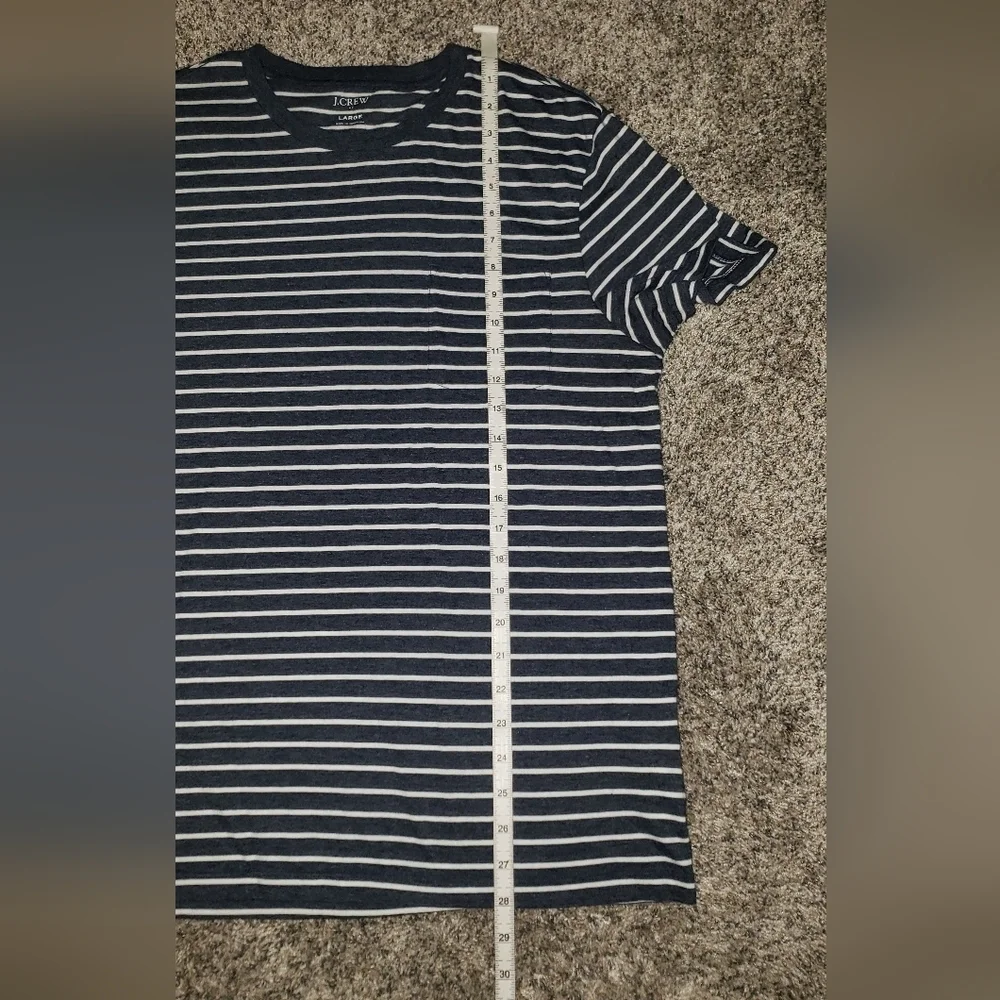J.Crew| Navy Striped Basic Tshirt